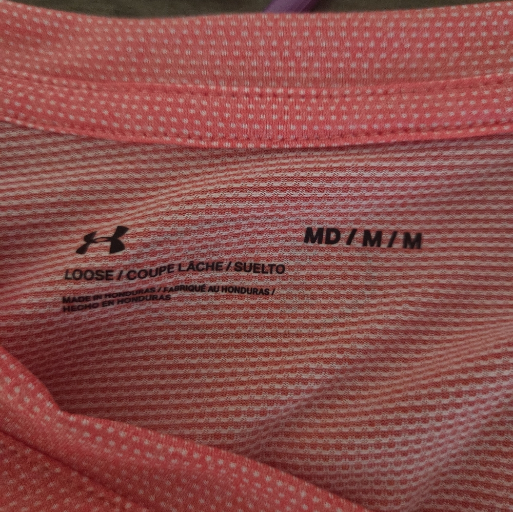 Under Armour Women's Coral V-Neck Tee - Picture 2 of 4